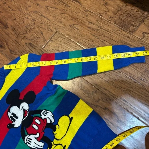 Disney 100 Mickey Mouse Rainbow Striped Sweater (Boys 6/7) - Picture 10 of 10